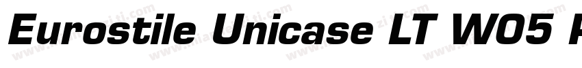 Eurostile Unicase LT W05 Rg Regular字体转换